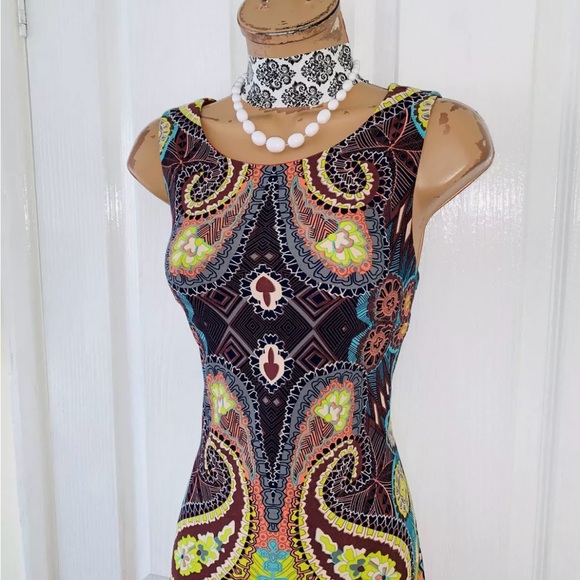 Joseph Ribkoff sexy colorful HTF stretch sz 8 suit dress NWOT! 🔥 - Picture 8 of 12